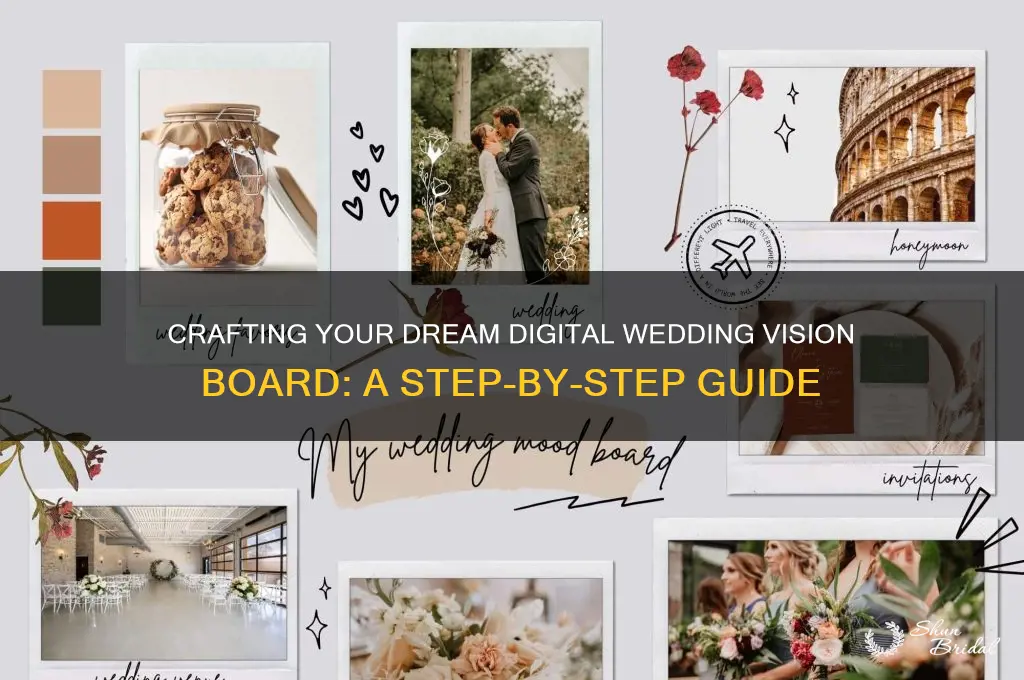 how to create a digital wedding vison board