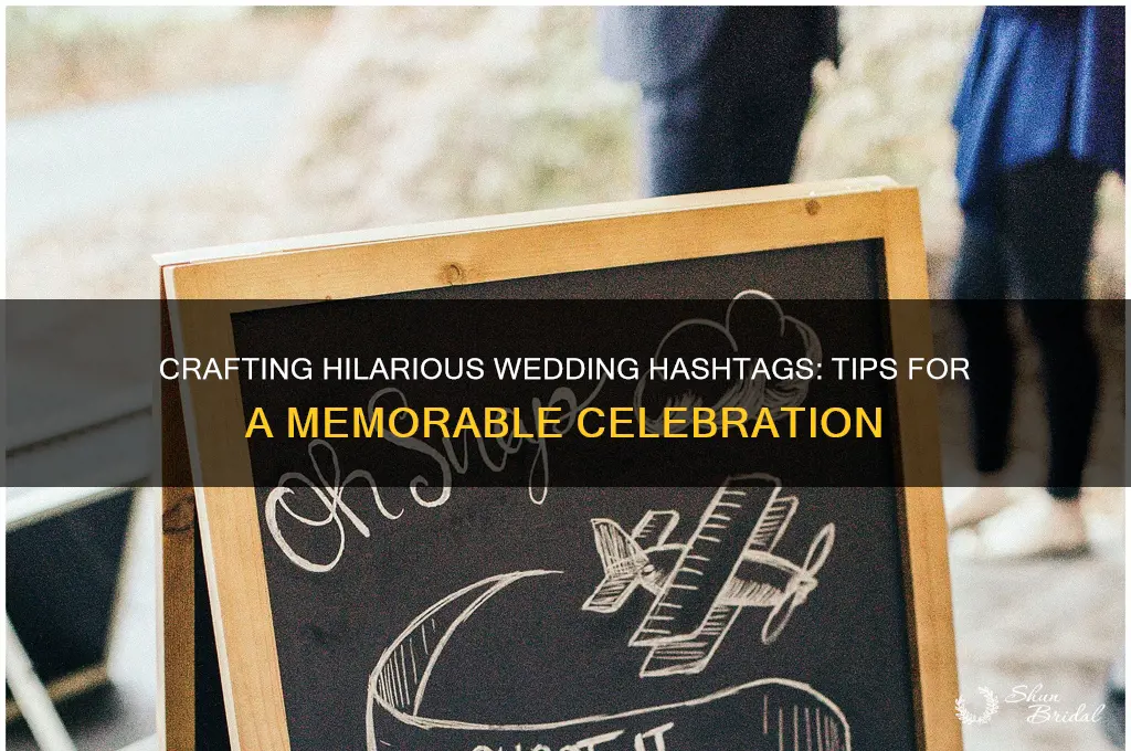 how to create a funny wedding hashtag