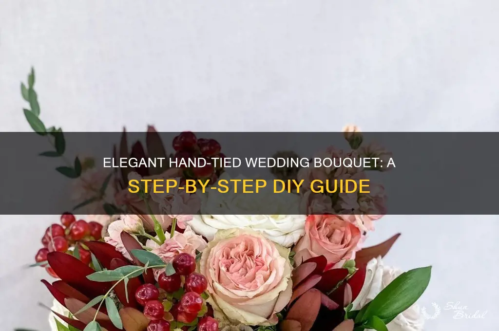 how to create a hand tied wedding bouquet