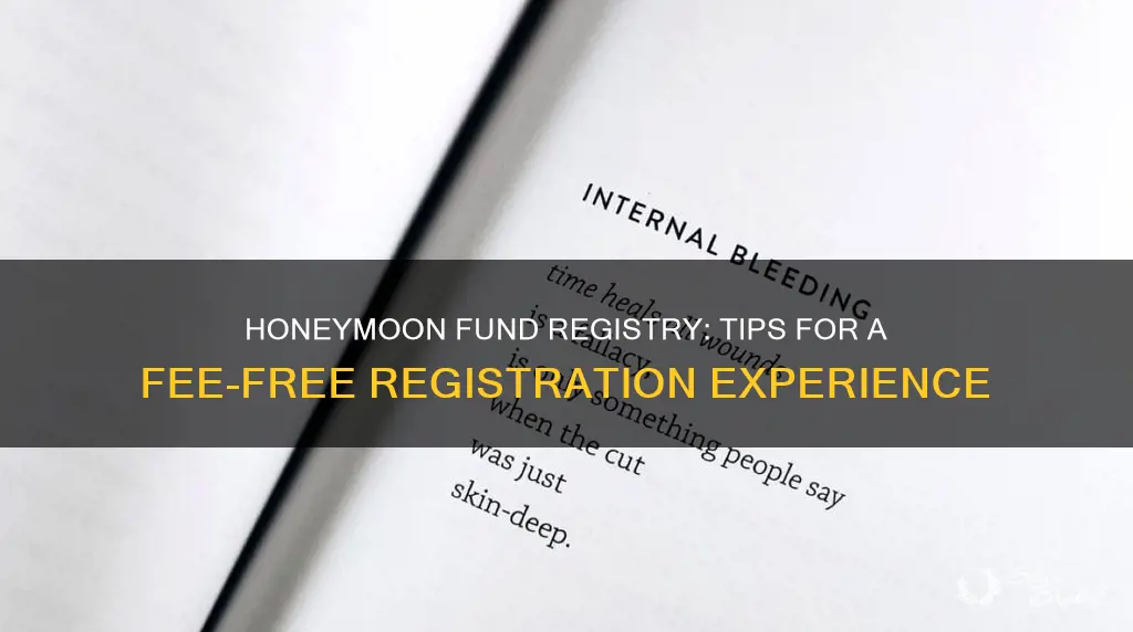 how to create a honeymoon fund registry not being charged