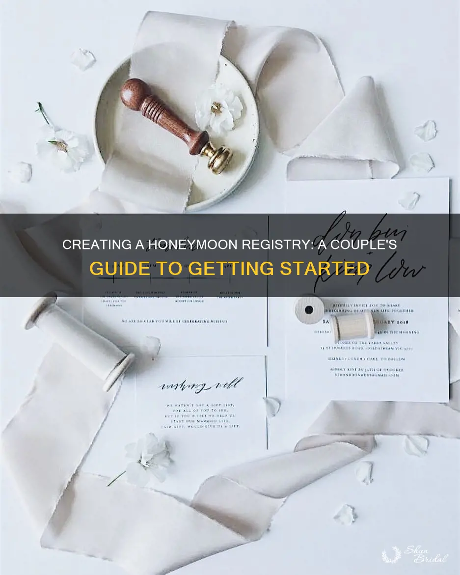 how to create a honeymoon registry