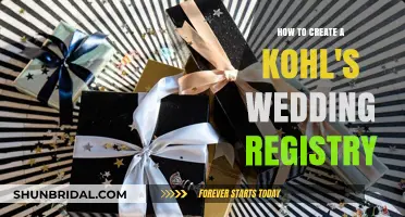 Creating a Kohl's Wedding Registry: A Couple's Guide