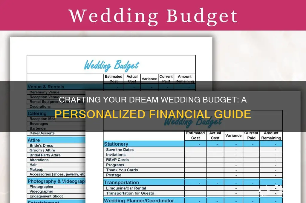 how to create a perfect for you wedding budget