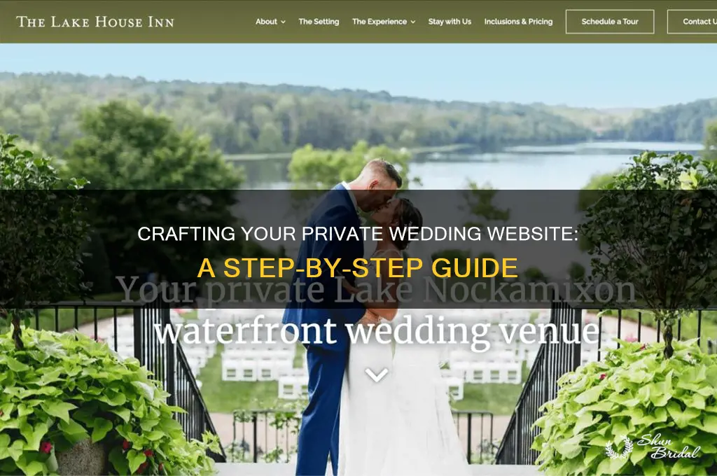 how to create a private wedding website