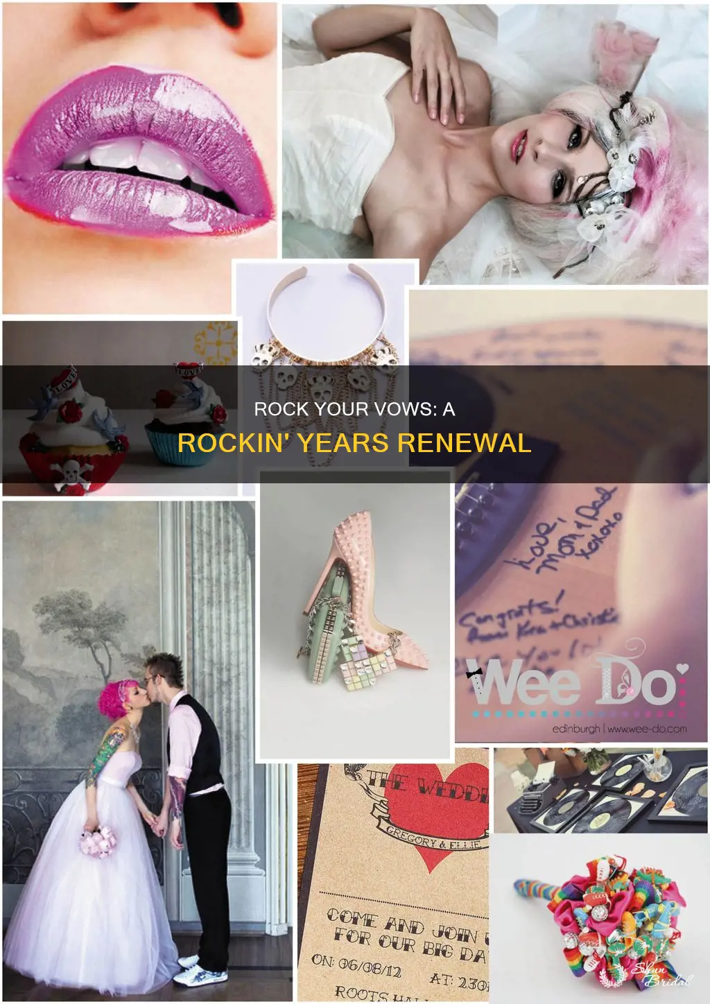 how to create a rockin years wedding vow renewal theme