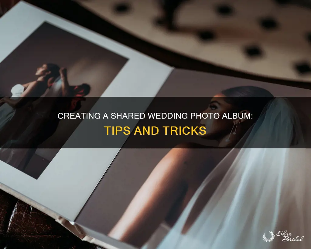 how to create a shared wedding photo album
