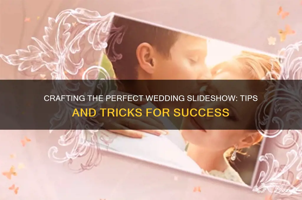 how to create a slideshow for a wedding