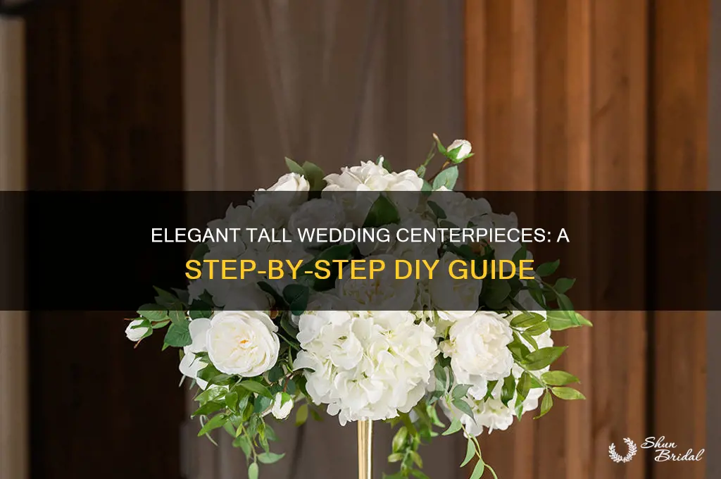 how to create a tall wedding centerpiece