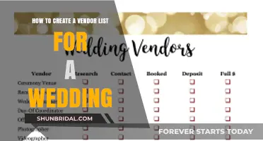 Crafting Your Perfect Wedding Vendor List: A Step-by-Step Guide