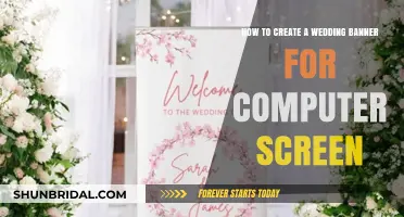 Designing a Stunning Wedding Banner for Your Computer Screen