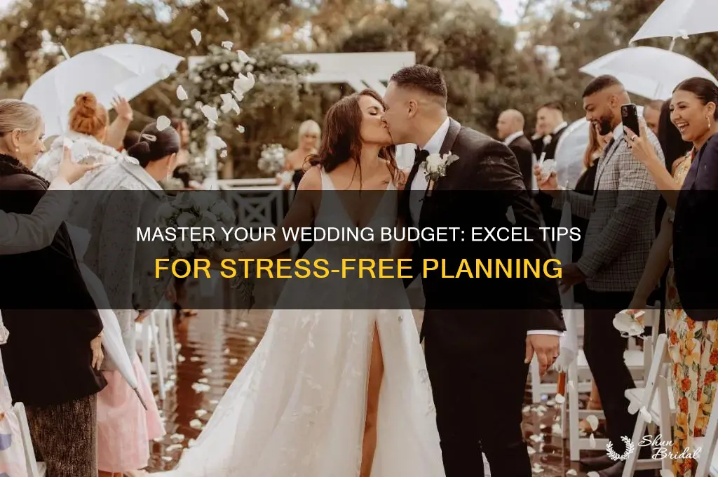 how to create a wedding budget excel
