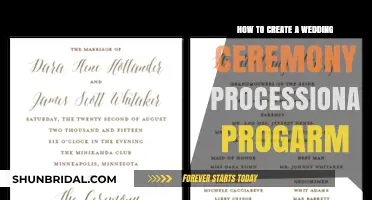 Crafting the Perfect Wedding Processional Program: A Step-by-Step Guide