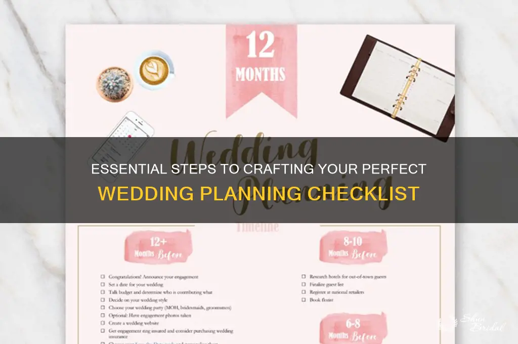 how to create a wedding checklist