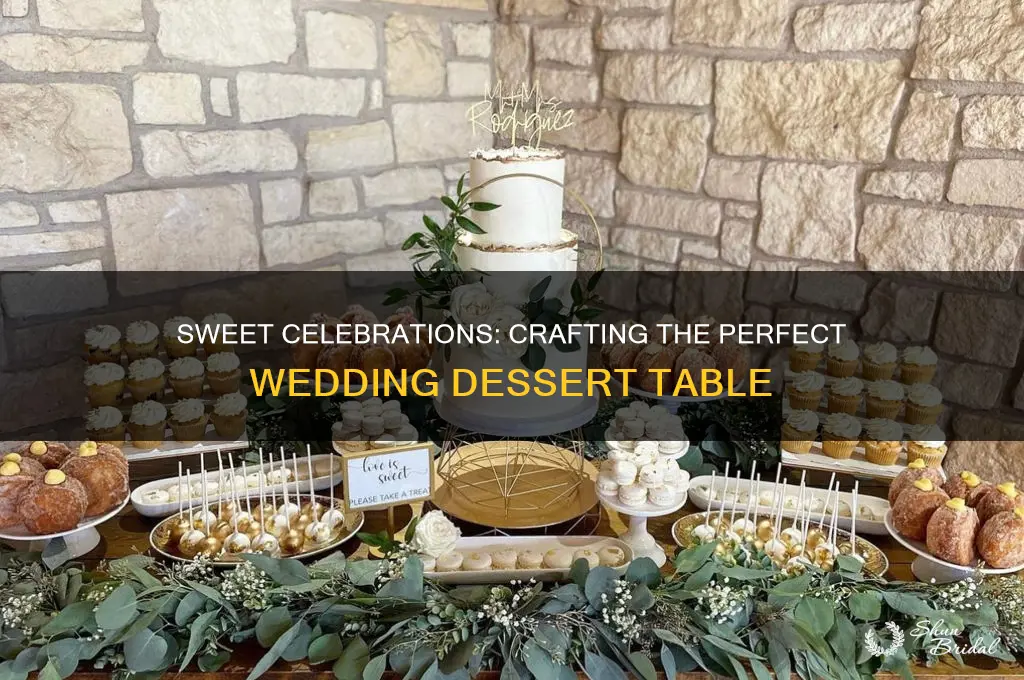 how to create a wedding dessert table