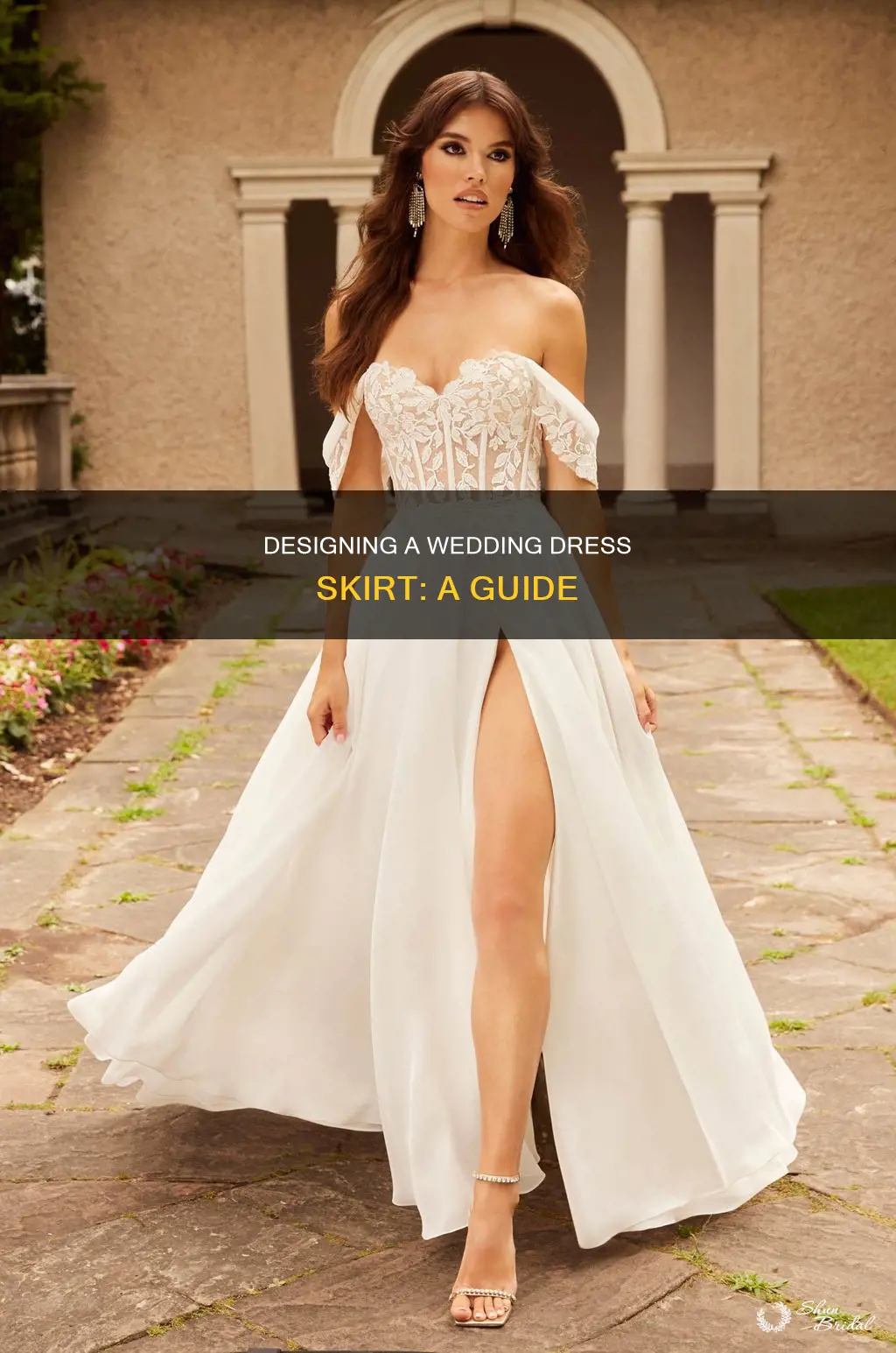 how to create a wedding dress skirt