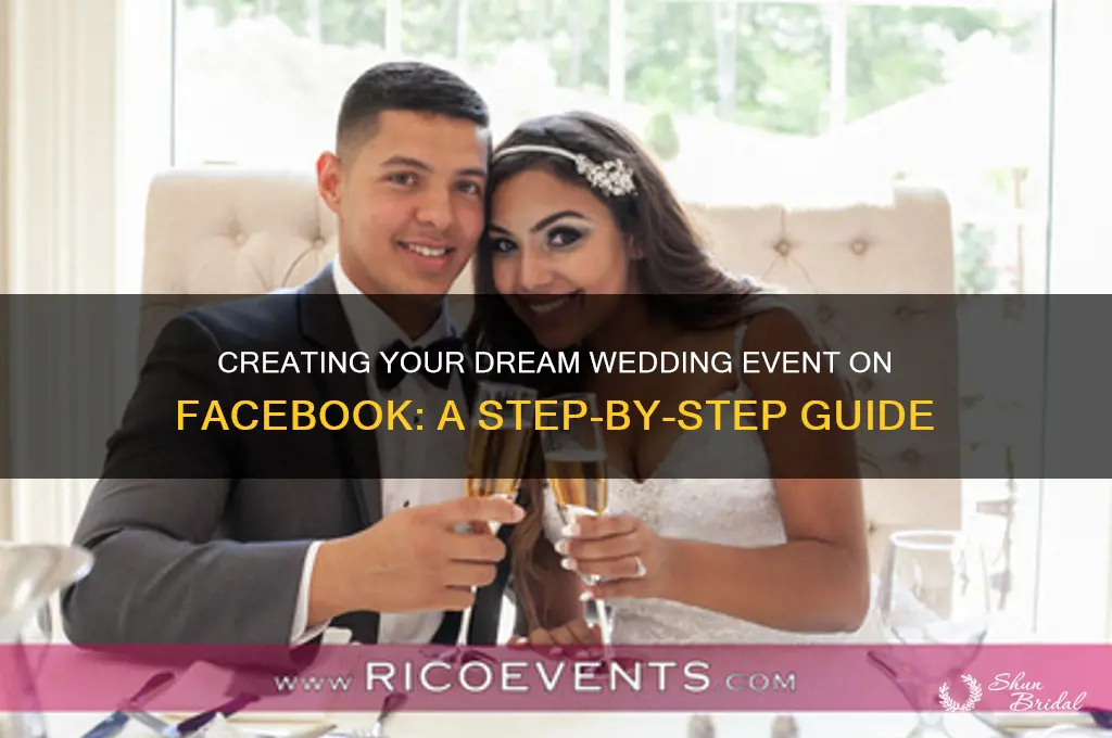 how to create a wedding event on fb