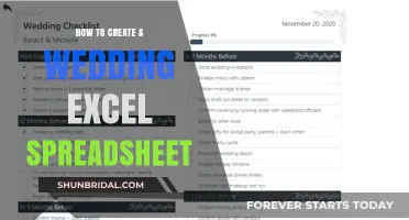 Master Your Wedding Planning with a Custom Excel Spreadsheet Guide