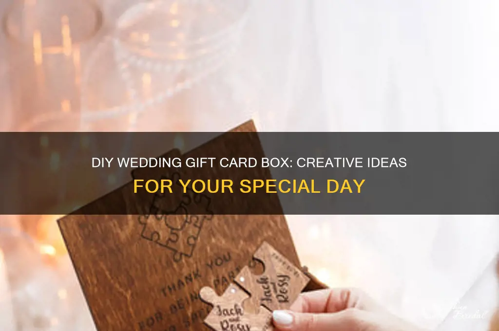 how to create a wedding gift card box