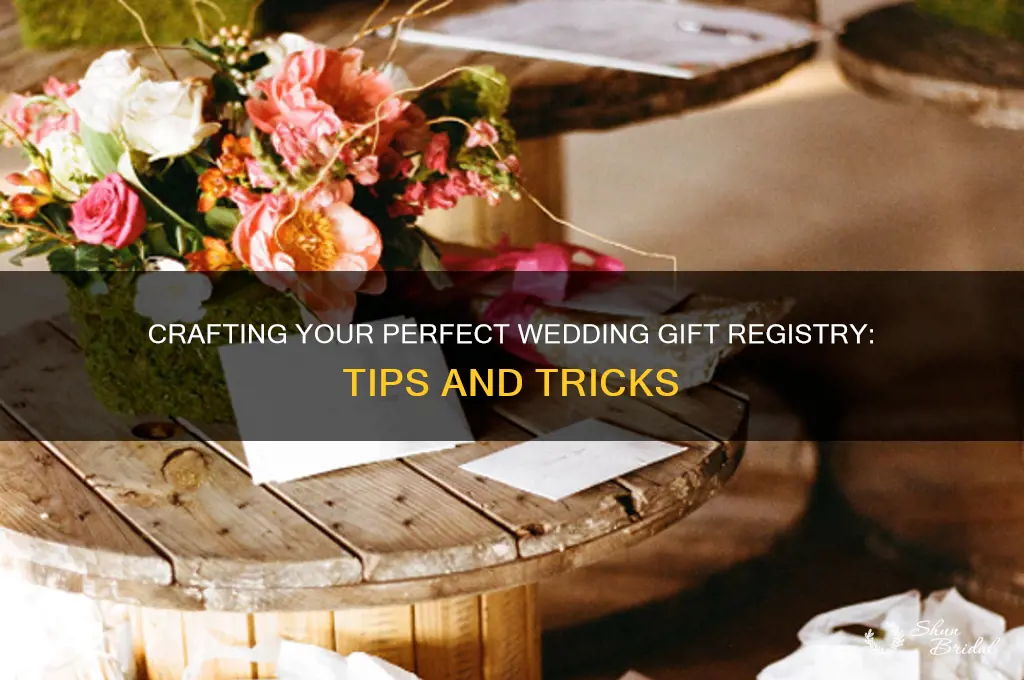 how to create a wedding gift registry