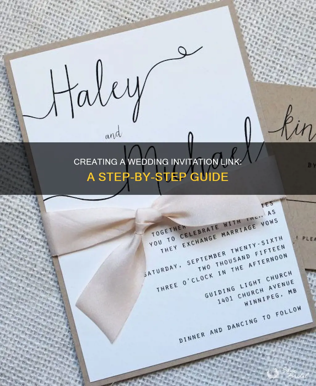 how to create a wedding invitation link