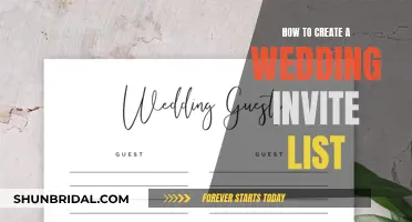 Creating the Perfect Wedding Guest List