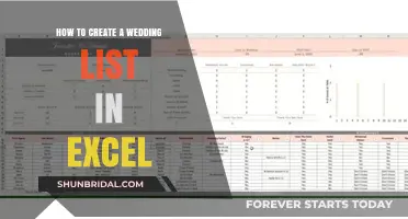 Mastering Wedding Planning: Crafting Your Perfect Excel Guest List