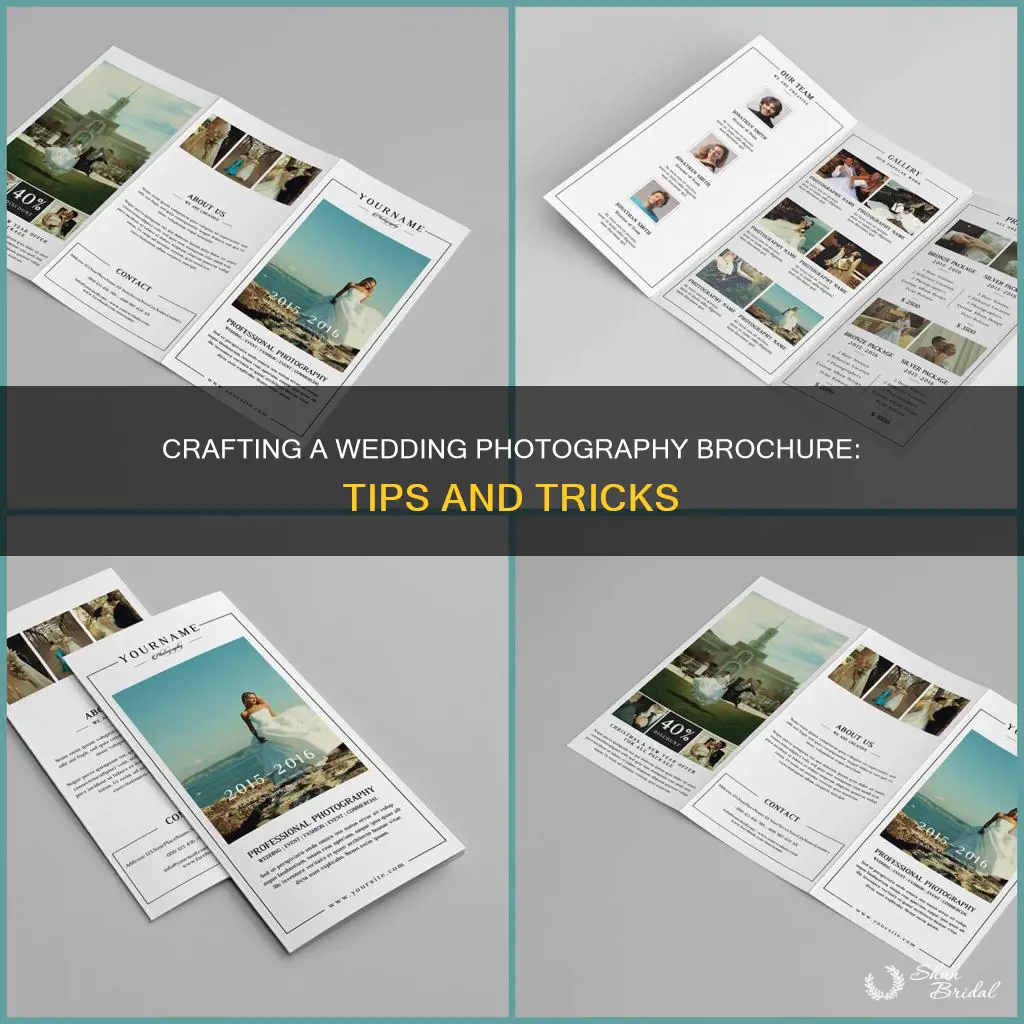 how to create a wedding photography brochure
