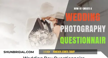 Crafting the Perfect Wedding Photography Questionnaire