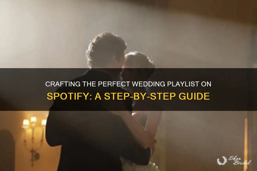 how to create a wedding playlist on spotify