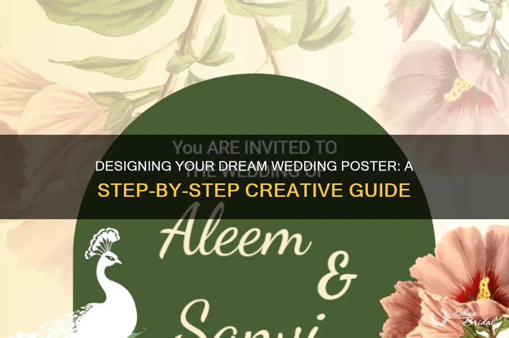 how to create a wedding poster