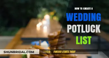 Crafting the Perfect Wedding Potluck List: Tips and Ideas