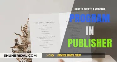 Designing Your Perfect Wedding Program with Microsoft Publisher: A Step-by-Step Guide