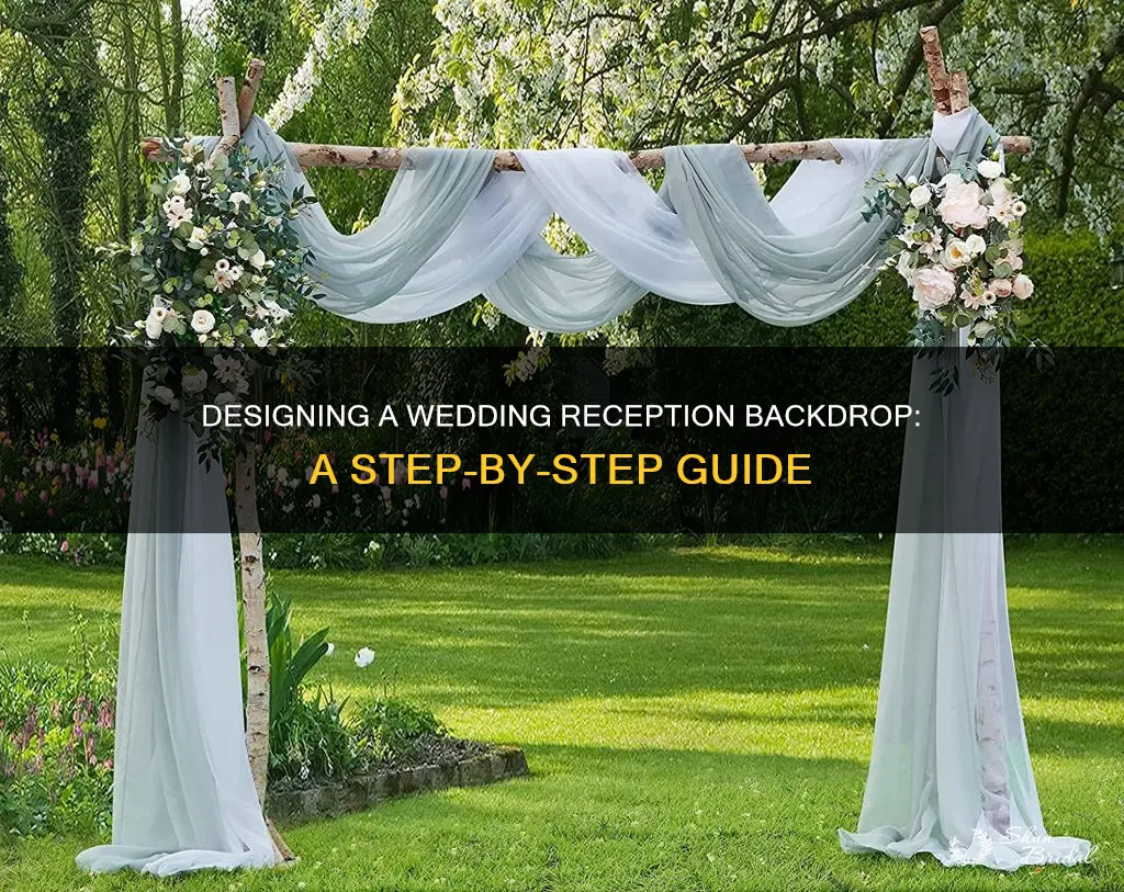 how to create a wedding reception backdrop