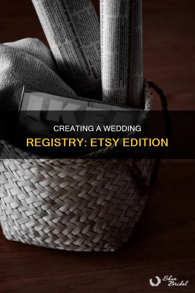 how to create a wedding registry on esty