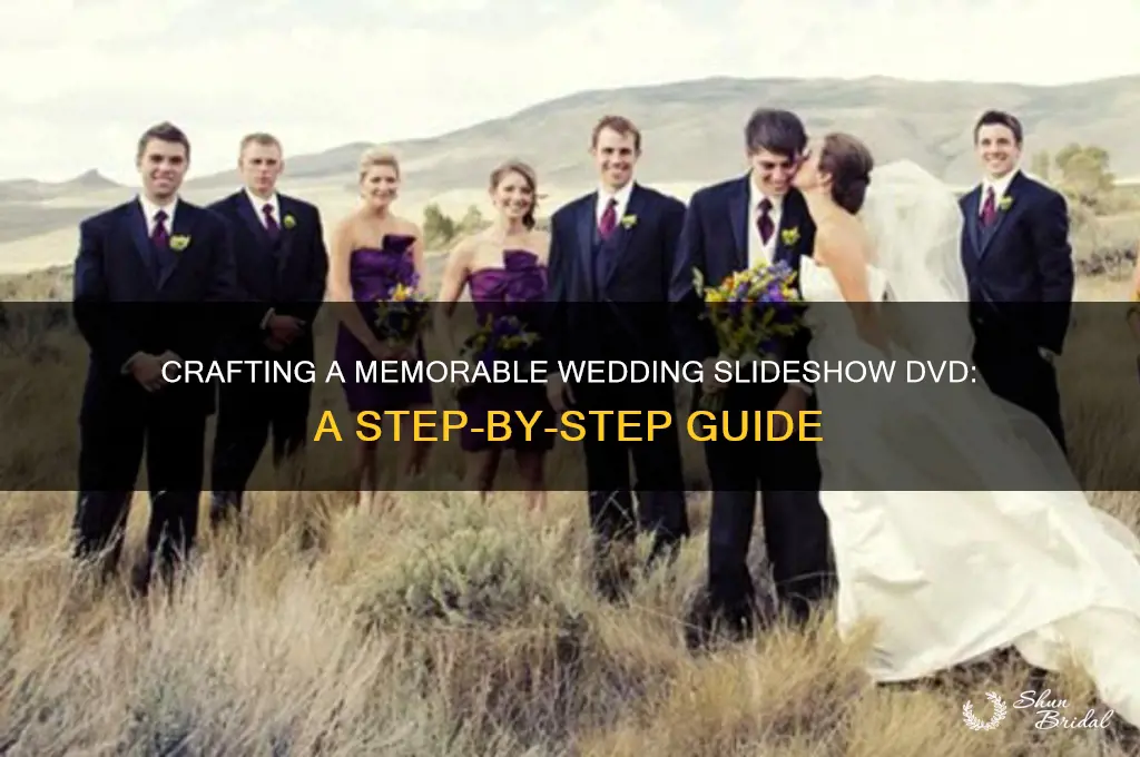 how to create a wedding slideshow dvd