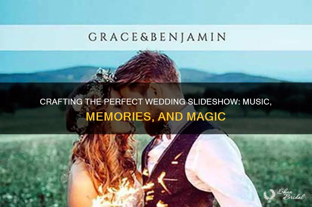 how to create a wedding slideshow with music