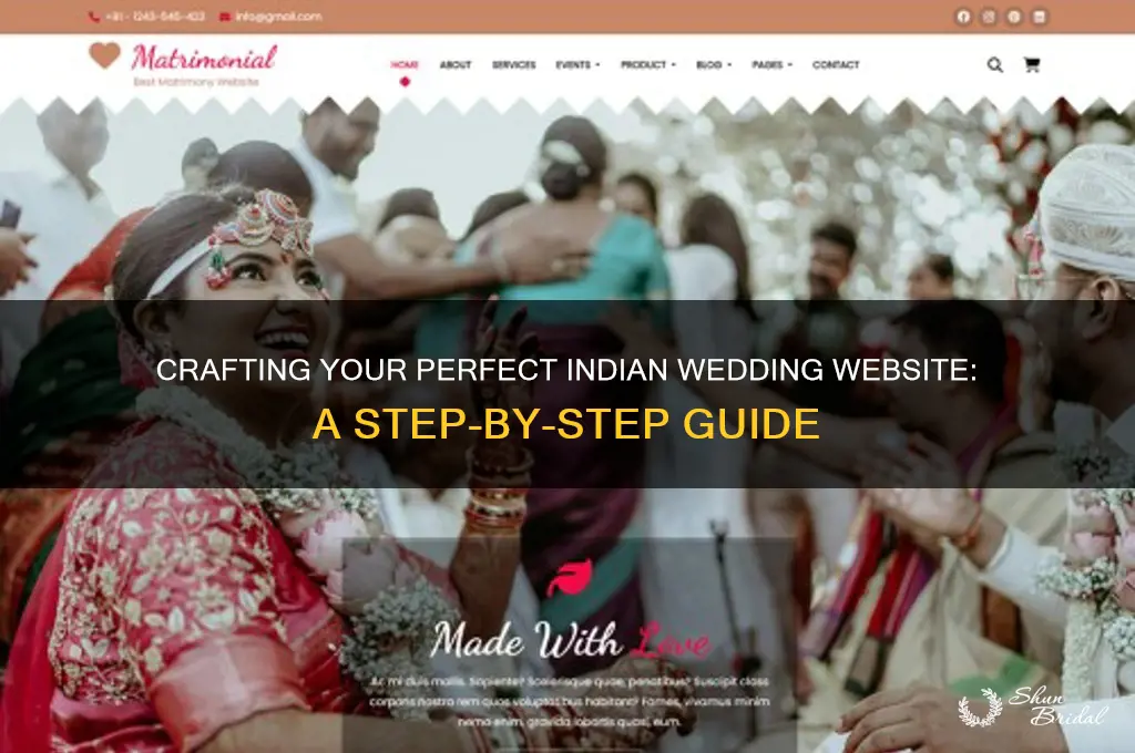 how to create a wedding website india