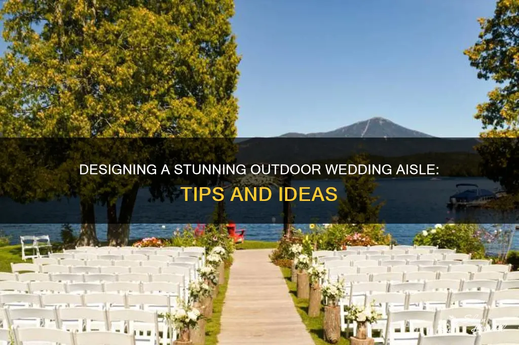 how to create an aisle for a wedding outside