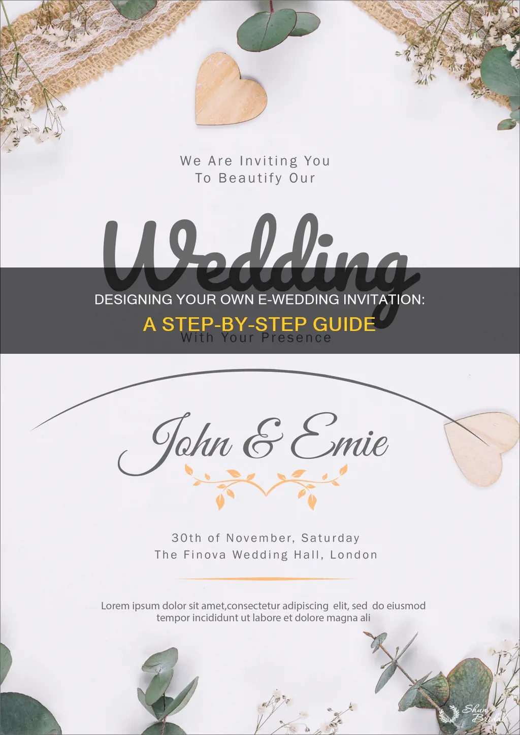 how to create an e wedding invitation