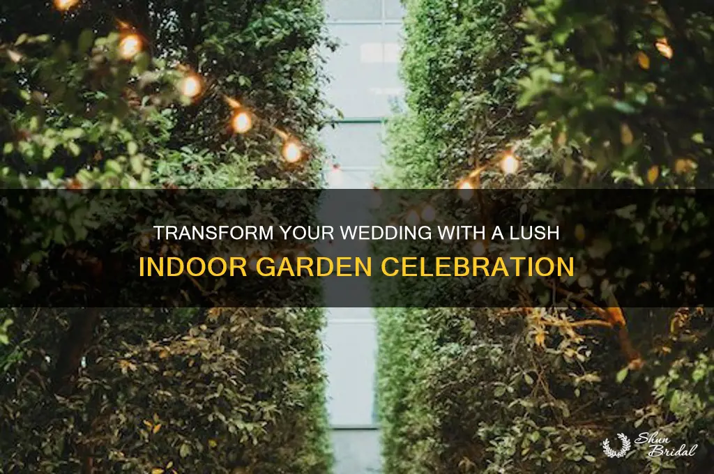 how to create an indoor garden wedding