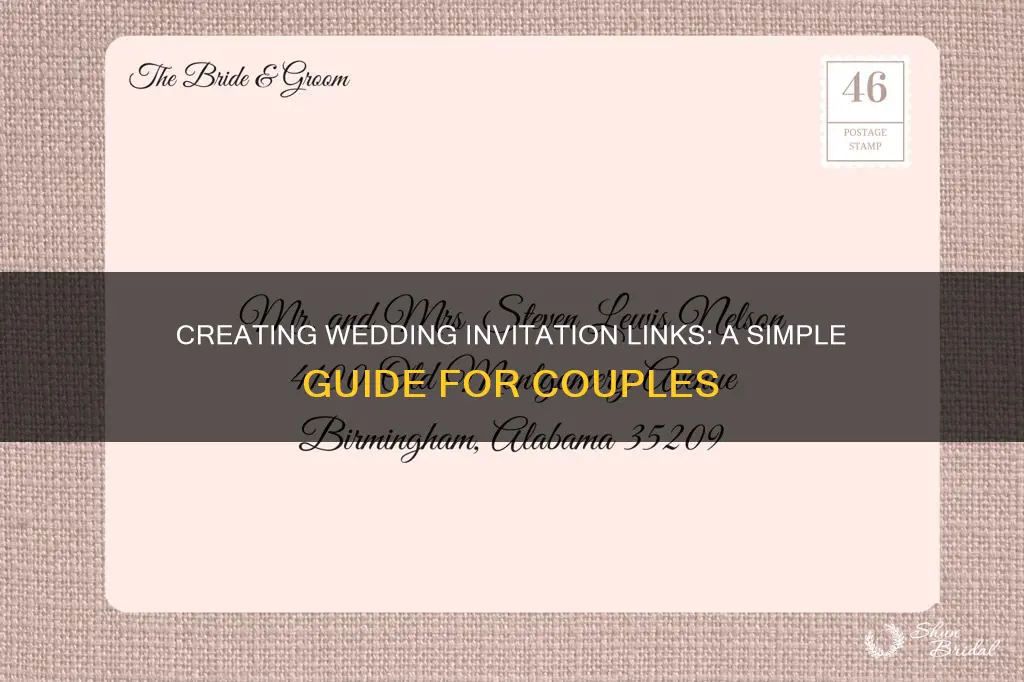 how to create an link for address for wedding invitations