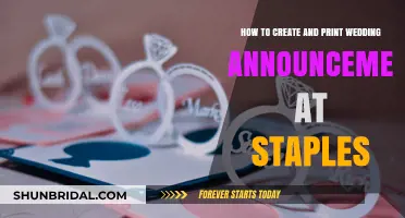 DIY Wedding Announcements: Design & Print at Staples Easily