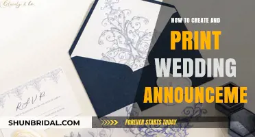 Crafting and Printing Elegant Wedding Announcements: A Step-by-Step Guide