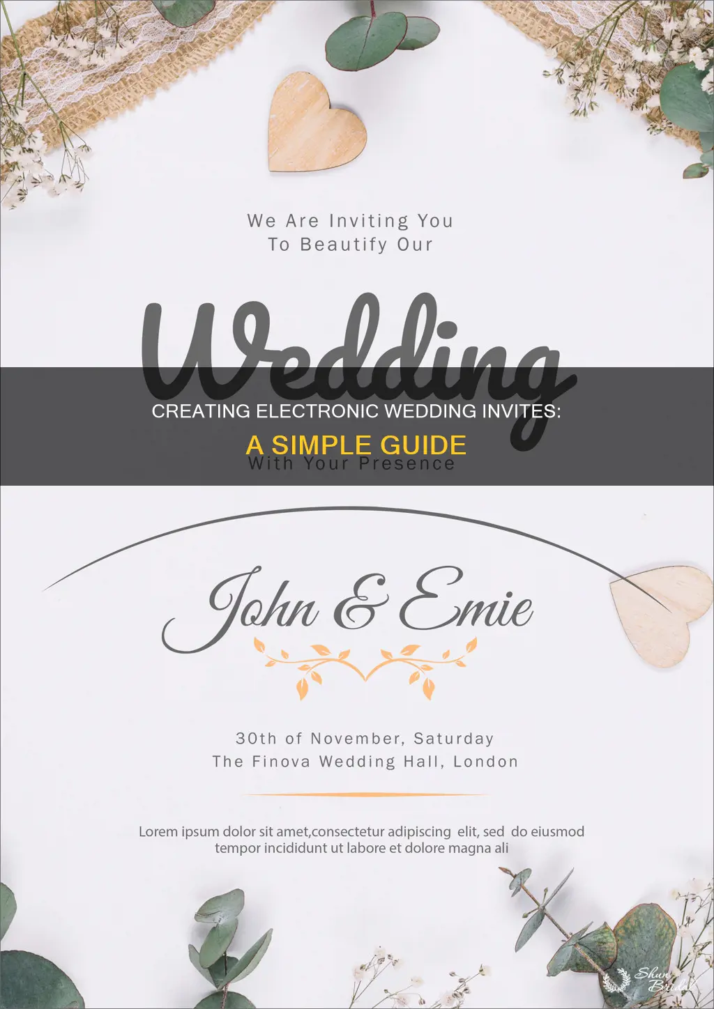 how to create electronic wedding invitations