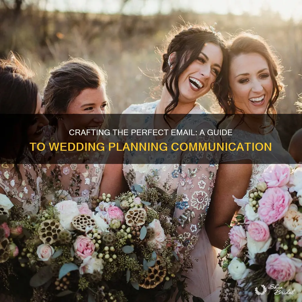 how to create email for wedding planning