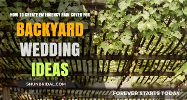 DIY Backyard Wedding: Quick Emergency Rain Cover Ideas & Tips
