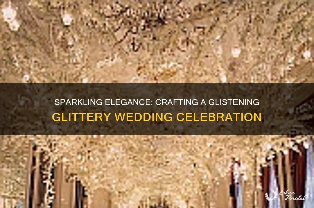 how to create glistening glittery wedding