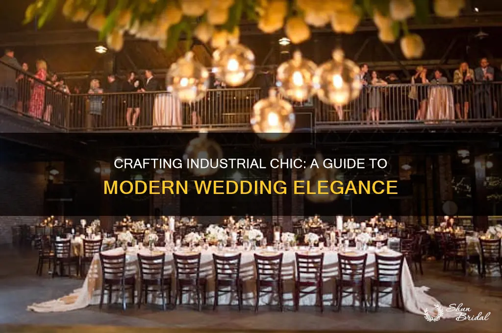 how to create industrial chic wedding