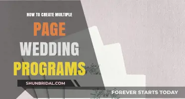 Crafting Elegant Multi-Page Wedding Programs: A Step-by-Step Guide