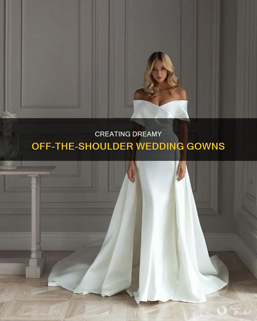 how to create off the shoulder necklines wedding dresses